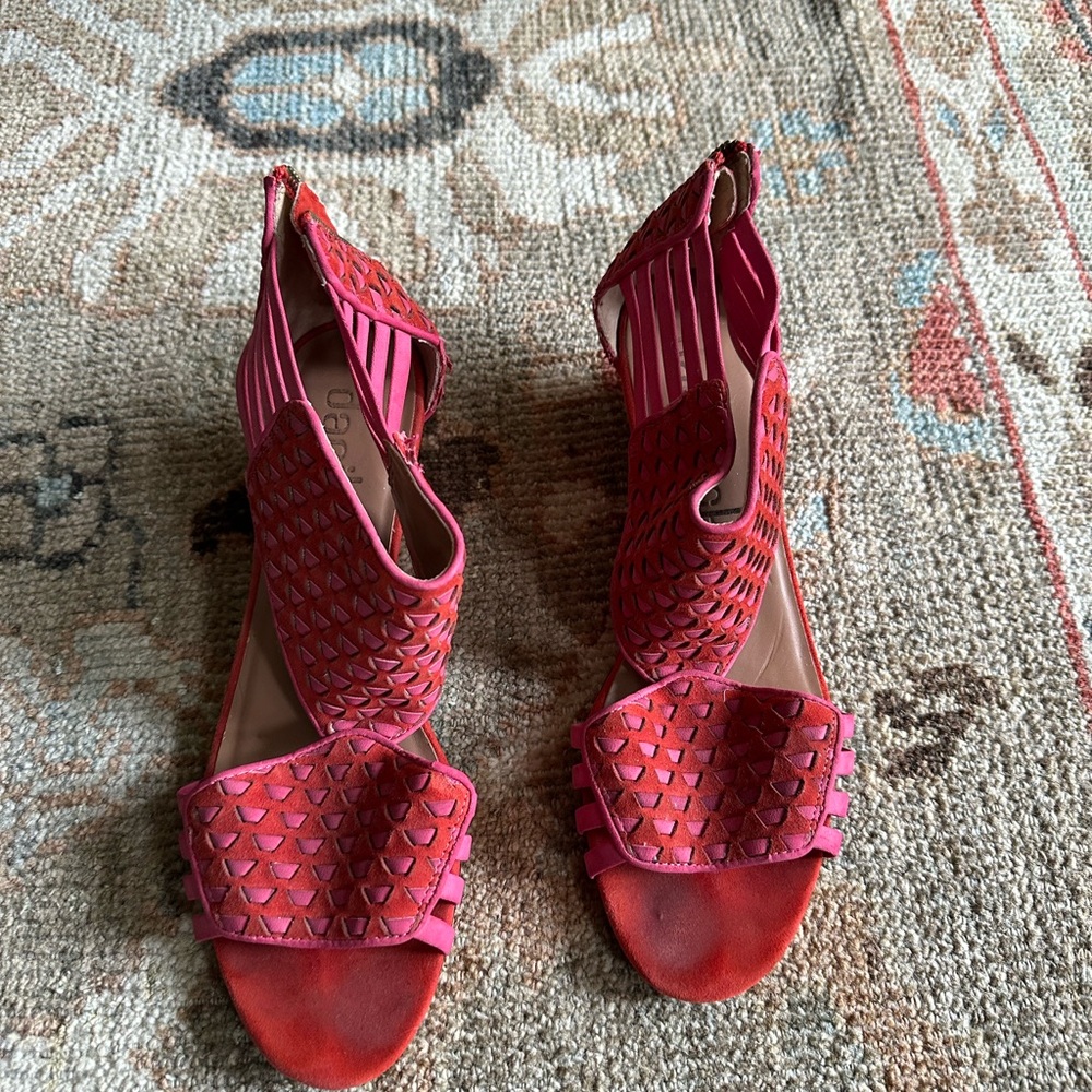 Daniblack - red and Pink Women's Sandals